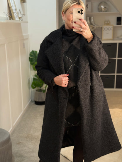 Brown/Black Argyle Mini Skirt