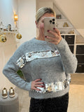 Grey/Silver Sequin Disc Jumper