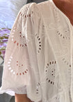 White Broderie Anglaise Tiered Dress