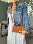Green Quilted Cross Body Bag