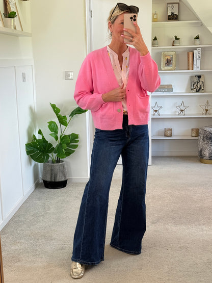 Navy 2 Button Cardigan