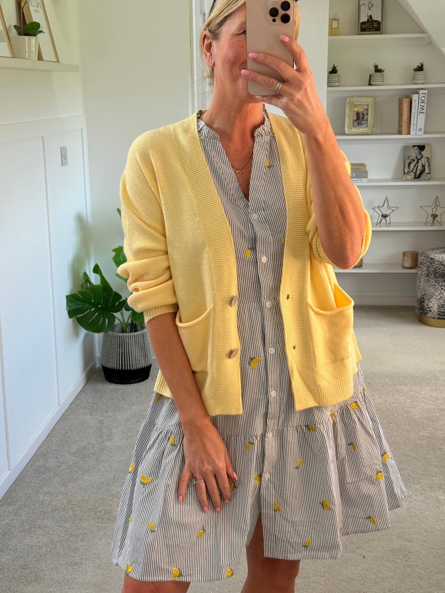 Cream 2 Button Cardigan