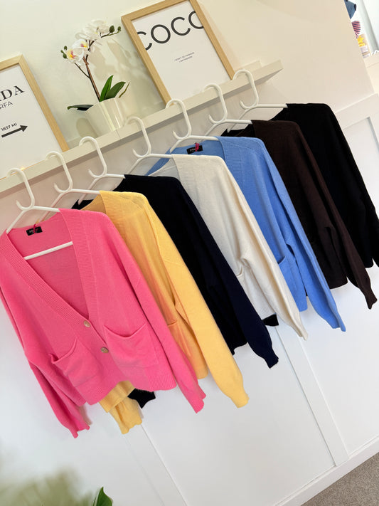 Navy 2 Button Cardigan