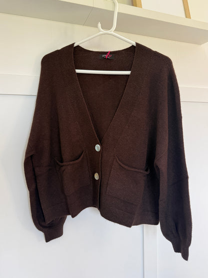 Cream 2 Button Cardigan