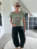 Khaki Lips T Shirt