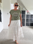 Broderie Anglaise Cotton Skirt
