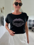 Khaki Lips T Shirt