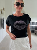Khaki Lips T Shirt