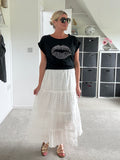 Broderie Anglaise Cotton Skirt