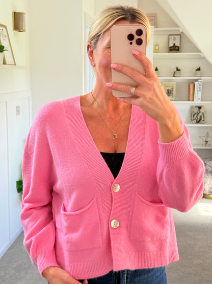 Chocolate 2 Button Cardigan