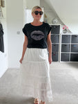 Broderie Anglaise Cotton Skirt