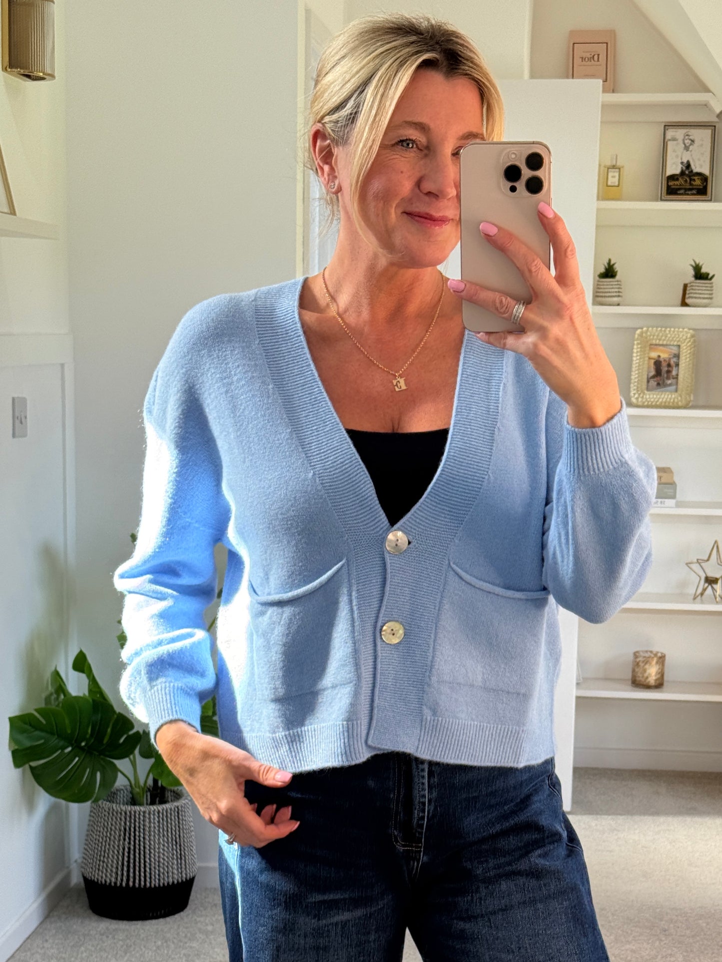 Cream 2 Button Cardigan