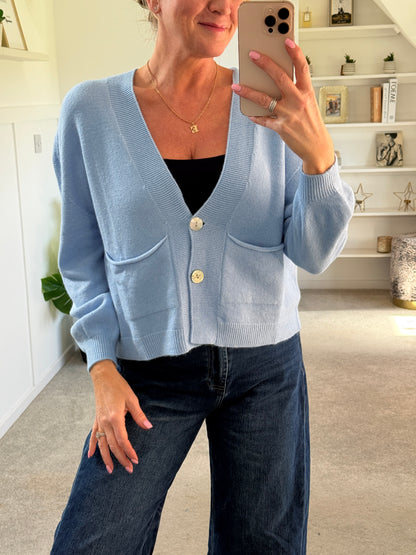Cream 2 Button Cardigan