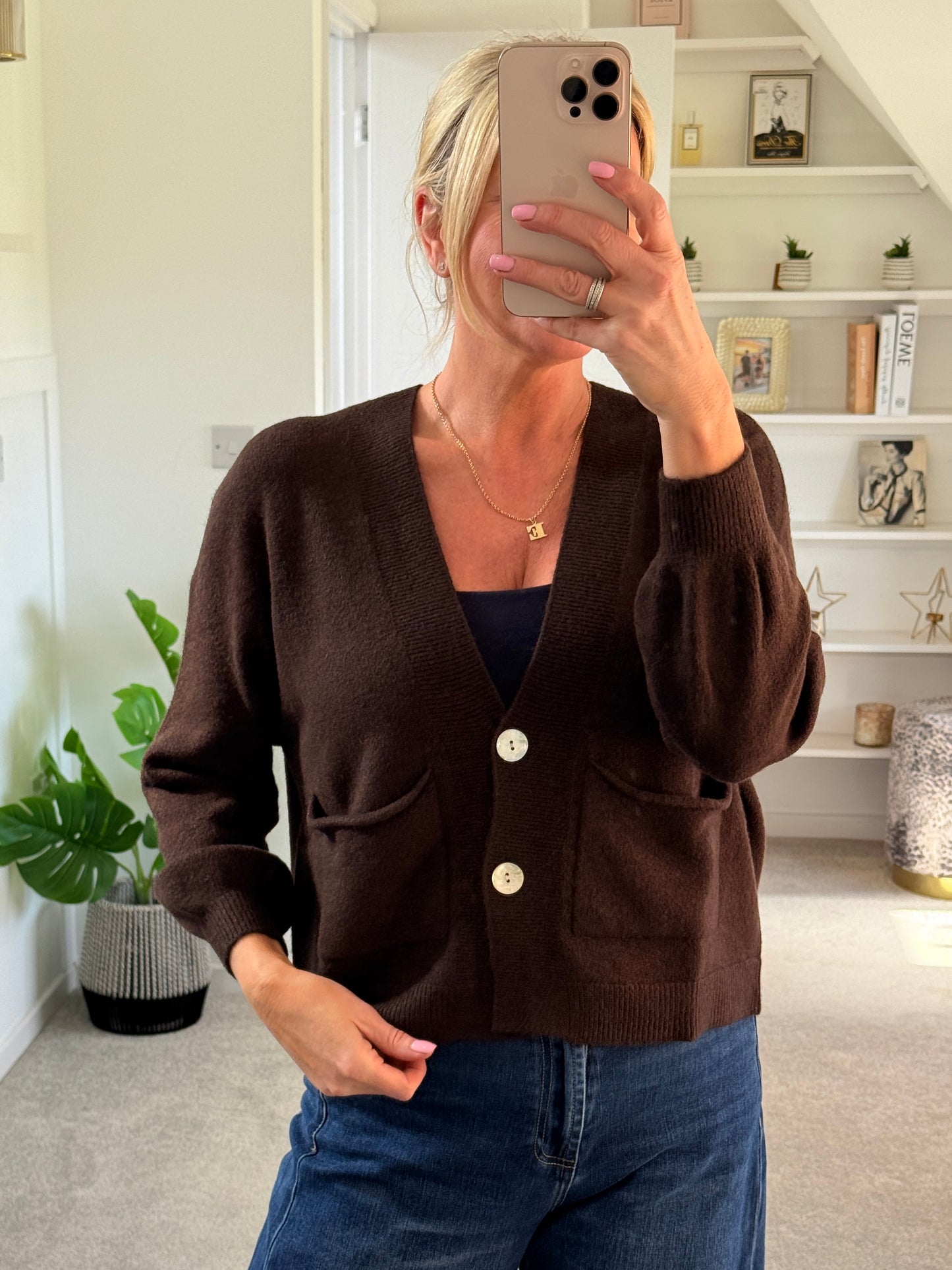 Cream 2 Button Cardigan