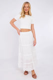 Broderie Anglaise Cotton Skirt