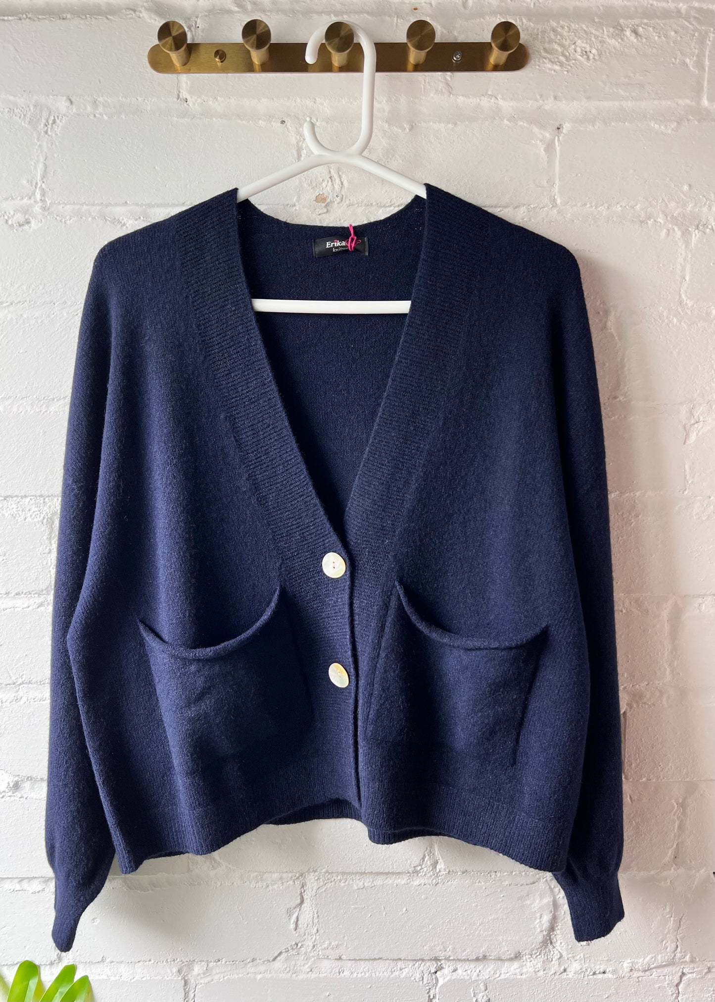 Navy 2 Button Cardigan