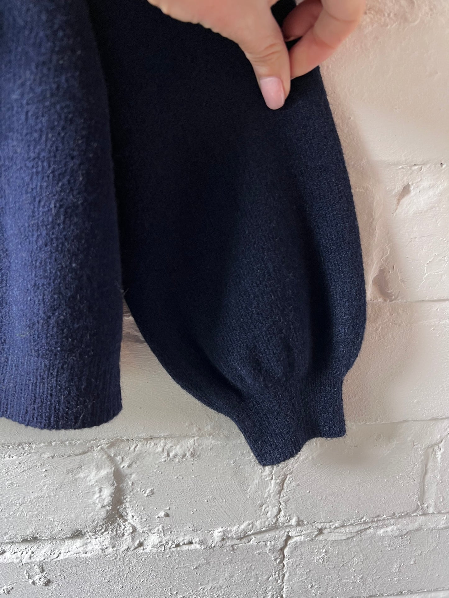 Navy 2 Button Cardigan