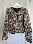 Leopard Quilted Jacket - Tan | Grey