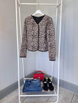 Leopard Quilted Jacket - Tan | Grey