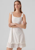 White Broderie Anglaise Summer Dress by VERO MODA