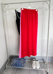 Red/Pink Stripe Wide Leg Trousers