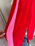 Red/Pink Stripe Wide Leg Trousers