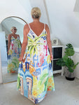 Lobster Print Floaty Maxi Dress