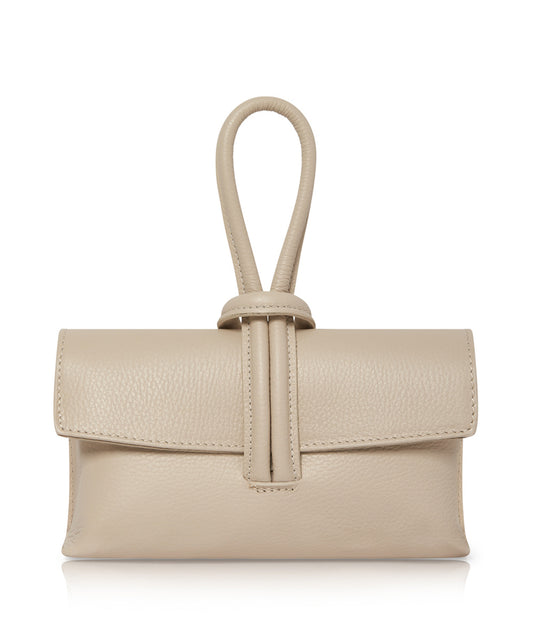 Dark Tan Loop Clutch/Cross Body Bag