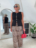 Black Waistcoat with Gold Buttons