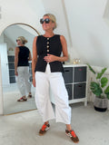 Black Waistcoat with Gold Buttons