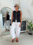 Khaki Waistcoat with Gold Buttons