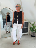 Khaki Waistcoat with Gold Buttons