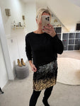 Ria Ombre Sequin Skirt