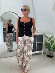 Black Scoop Neck Gold Button Waistcoat