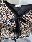 Leopard Quilted Bow Tie Jacket