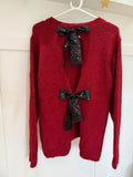 Leopard Print Batwing Tie Front Shirt