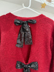 Sequin Bow Back Jumper