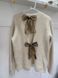 Sequin Bow Back Jumper