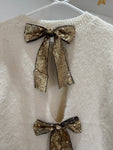 Sequin Bow Back Jumper