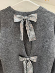 Sequin Bow Back Jumper