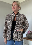 Leopard Quilted Pocket Jacket