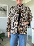 Leopard Quilted Pocket Jacket