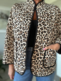 Leopard Quilted Pocket Jacket