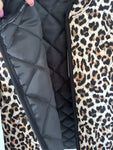 Leopard Quilted Bow Tie Jacket