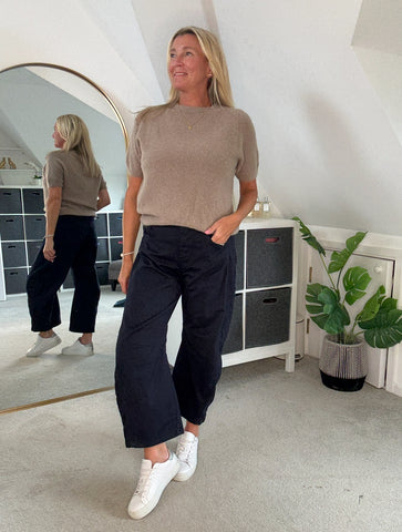 Mocha Fluffy S/S Jumper