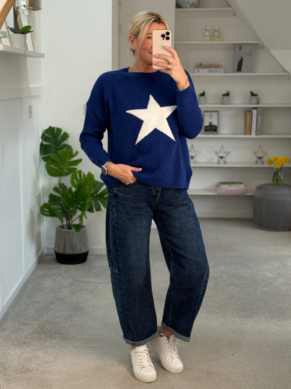 Cobalt/White Star Jumper