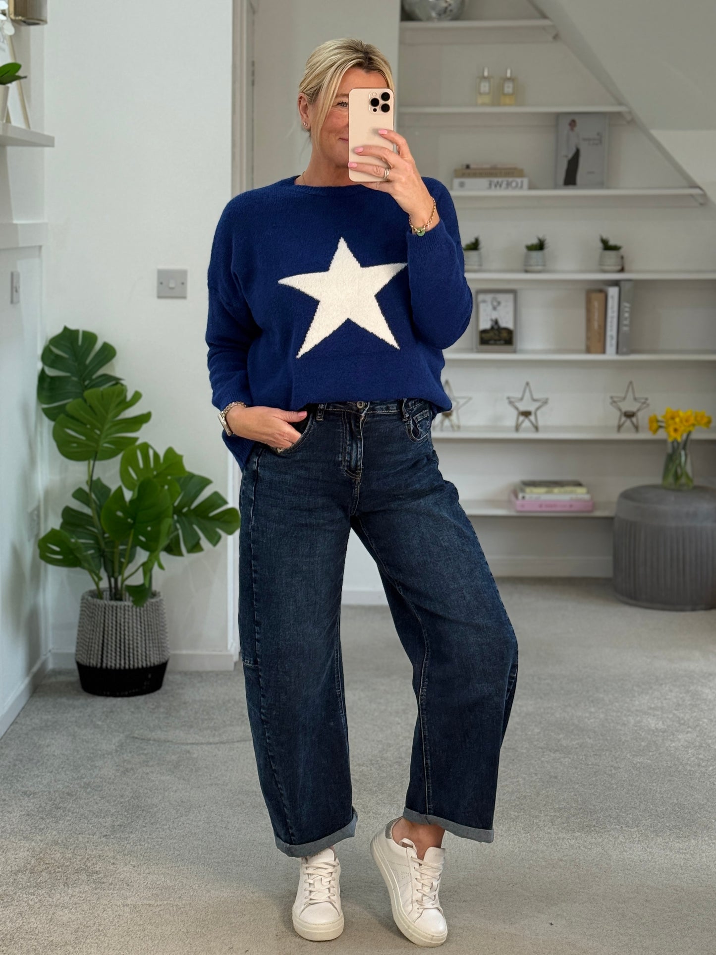 Cobalt/White Star Jumper