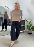 Mocha Fluffy S/S Jumper
