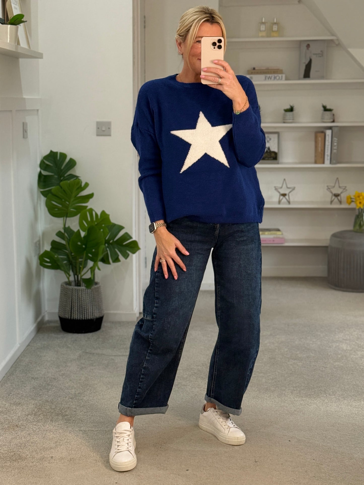 Cobalt/White Star Jumper