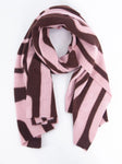 Burgundy/Pink Geo Scarf